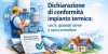 Dichiarazione di conformità impianto termico